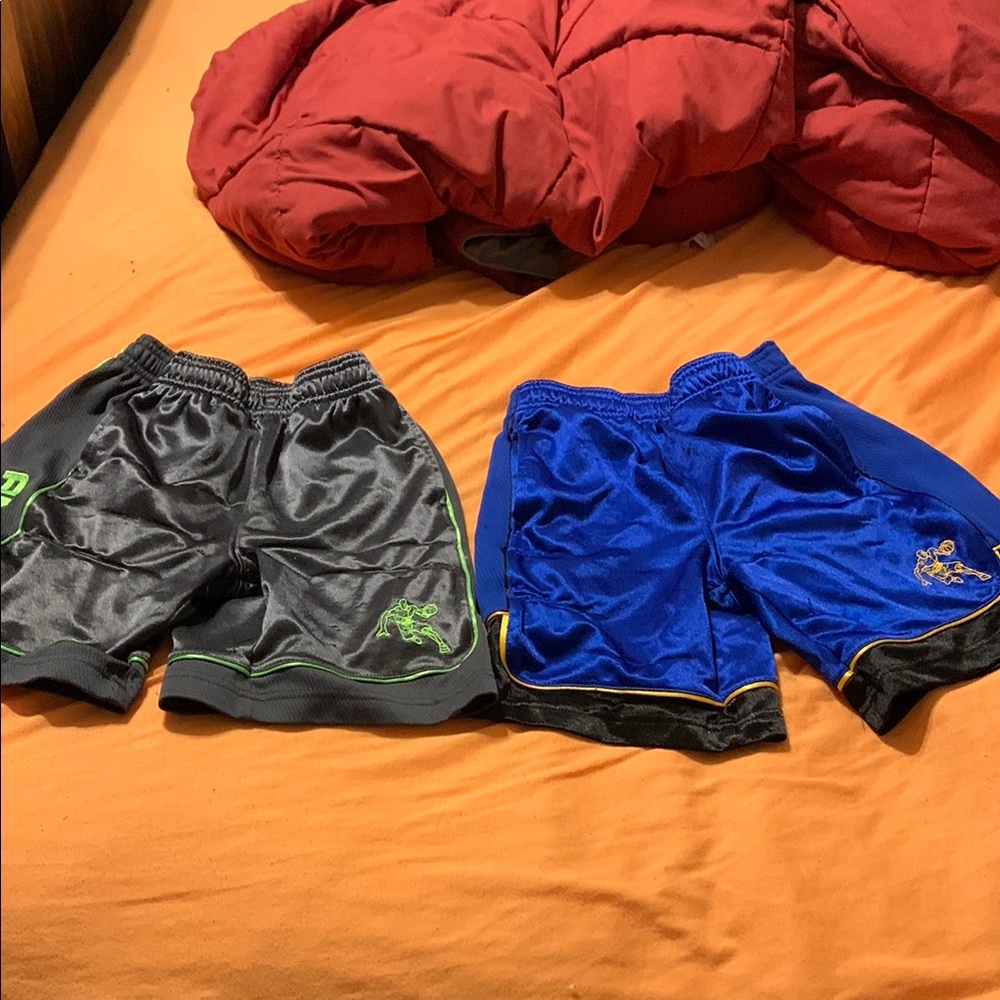And1 Black and Blue Athletic Shorts Set